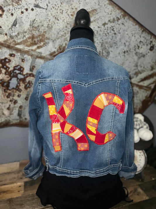 KC patchwork jeans jacket