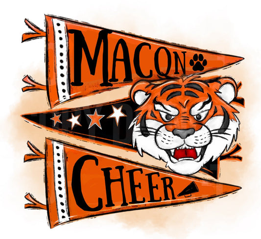 Macon Cheer Banner Pendant